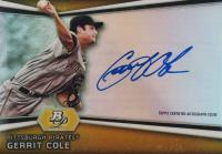 2012 Bowman Platinum Prospects Autographs #AP-GC Gerrit Cole Baseball Card