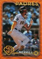 2024 Topps Chrome #207 Jackson Merrill Orange Wave Baseball Card