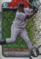 2022 Bowman Chrome Prospects #BCP152 Oscar Colas Shimmer Refractor Baseball Card