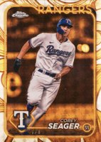 2024 Topps Gilded Collection #108 Corey Seager Superfractor 1/1 Baseball Card