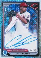 2024 Bowman Draft Chrome Prospect Autographs #CPACB Chase Burns Hta Choice Baseball Card