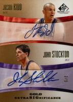 2004 SP Game Used Edition Extra Significance #KS Jason Kidd/John Stockton Gold Basketball Card