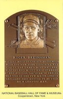 1964 DATE Hall of Fame Yellow Plaque Postcard # Roger Bresnahan Baseball Card