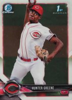 2018 Bowman Chrome Prospects #BCP48 Hunter Greene Baseball Card