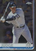2019 Topps Chrome #100 Aaron Judge Batting Baseball Card