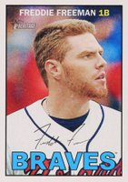 2016 Topps Heritage #487 Freddie Freeman Mini Baseball Card