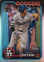 2024 Topps Chrome #1 Shohei Ohtani Big Apple Refractor Baseball Card