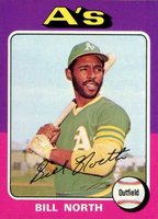 1975 Topps #121 Bill North Baseball Card