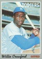 1970 Topps #34 Willie Crawford Baseball Card