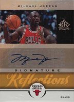 2005 Upper Deck Reflections Signature Reflections #SR-MJ Michael Jordan Gold Basketball Card