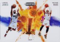2024 Panini Prizm Black Color Blast Duals #22 Dwyane Wade/LeBron James Basketball Card