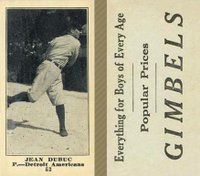 1916 Gimbels #52 Jean Dubuc Baseball Card