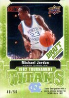 2009 Upper Deck Draft Edition Tournament Titans #TT-JO Michael Jordan Green Basketball Card
