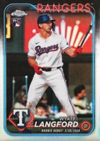 2024 Topps Chrome Update #USC37 Wyatt Langford Refractor Baseball Card