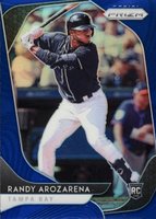 2020 Panini Prizm #53 Randy Arozarena Blue Prizm Baseball Card