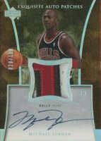2004 UD Exquisite Collection Autograph Patches #AP-MJ Michael Jordan Basketball Card