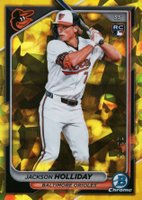 2024 Bowman Chrome Sapphire Edition #26 Jackson Holliday Yellow Baseball Card