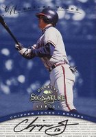 1997 Donruss Signature Century Marks # Chipper Jones Baseball Card