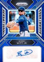 2024 Panini Prizm Sensational Signatures #SSBWJ Bobby Witt Jr. Blue Prizm Baseball Card