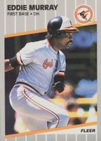 1989 Fleer #611 Eddie Murray Baseball Card