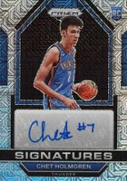 2022 Panini Prizm Rookie Signatures #RSICHE Chet Holmgren Mojo Prizm Basketball Card