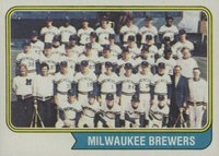 1974 Topps #314 Milwaukee Brewers Baseball Card