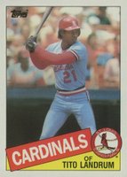 1985 Topps #33 Tito Landrum Baseball Card