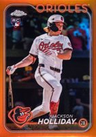 2024 Topps Chrome Update #USC200 Jackson Holliday Orange Refractor Baseball Card
