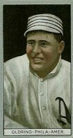 1912 Brown Backgrounds Broadleaf #144 Rube Oldring Baseball Card