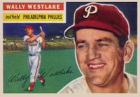 1956 Topps #81 Wally Westlake White Back Baseball Card