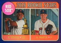 2018 Topps Heritage  #189 Kyle Martin/Rafael Devers Chrome-Purple Refractor Baseball Card