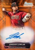 2022 Bowman Sterling Prospect Autographs #PAJL Jordan Lawlar Orange Refractor Baseball Card