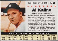 1961 Post Cereal #35 Al Kaline Hand Cut Baseball Card
