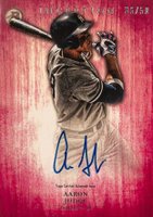 2014 Bowman Inception Prospect Autograph #PA-AJ Aaron Judge Pink Baseball Card