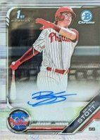 2019 Bowman Draft Chrome Draft Picks Autograph #CDABS Bryson Stott Baseball Card