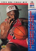 1994 Upper Deck Jordan 94-95 He's Back Reprints #204 Michael Jordan 1993 Upper Deck Basketball Card