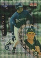 1996 Bowman's Best Mirror Image #7 Ben Grieve/Ken Griffey Jr./Tony Gwynn/Vladimir Guerrero Atomic Refractor Baseball Card