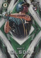 2017 Topps Fire #3 Matt Olson Baseball Card