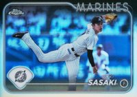 2024 Topps NPB Chrome #127 Roki Sasaki Refractor Baseball Card
