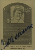 1981 Hall of Fame Metallic Plaque Cards # Ted Williams Baseball Card