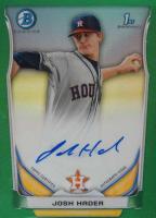 2014 Bowman Prospect Autograph #JHA Josh Hader Chrome-Green Refractor Baseball Card