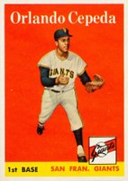 1958 Topps #343 Orlando Cepeda Baseball Card
