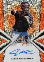 2019 Leaf Flash Autographs #BAAR1 Adley Rutschman Orange Baseball Card