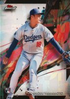 2024 Topps Finest #50 Yoshinobu Yamamoto Refractor Baseball Card