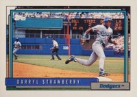 1992 Topps #550 Darryl Strawberry Baseball Card