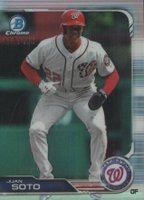 2019 Bowman Chrome #44 Juan Soto Refractor Baseball Card