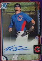 2015 Bowman Prospect Autographs #KS Kyle Schwarber Chrome-Purple Refractor Baseball Card