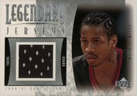 2000 Upper Deck Century Legends Legendary Jersey #AI-J Allen Iverson Basketball Card