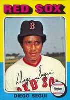 1975 Topps Mini #232 Diego Segui Baseball Card