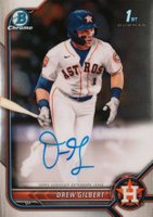 2022 Bowman Draft Chrome Draft Pick Autographs #CDADG Drew Gilbert Baseball Card